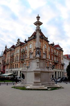 great old architectural ensemble in Lvov city