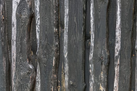 Background texture of old wooden lining boards wall