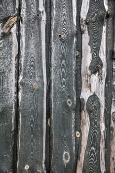Background texture of old wooden lining boards wall