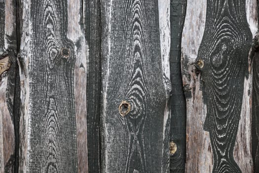 Background texture of old wooden lining boards wall