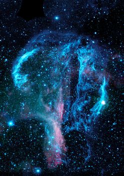 Far being shone nebula and star field against space. "Elements of this image furnished by NASA".