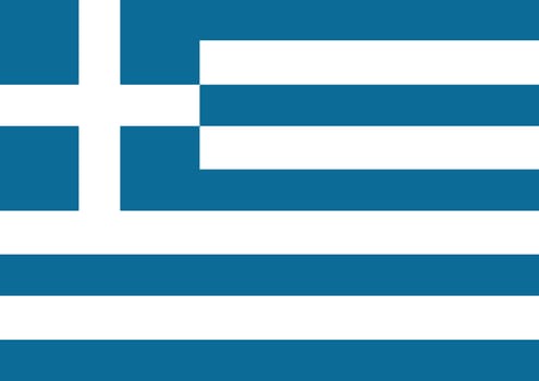 Illustration of the flag of Greece