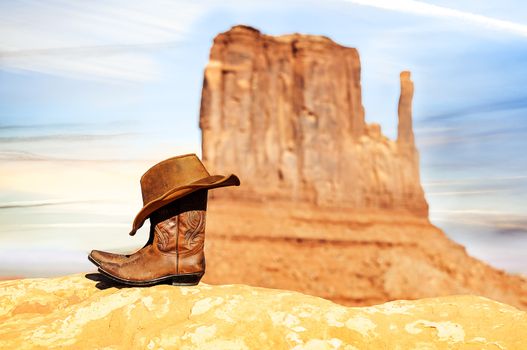 western attitude in Monument Valley, Southwest, USA