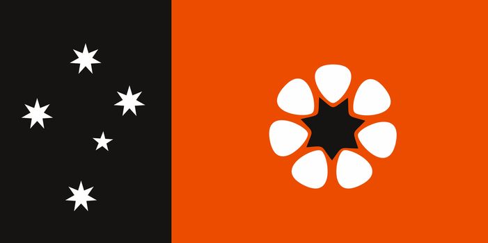 very big size illustration australia northern territory flag