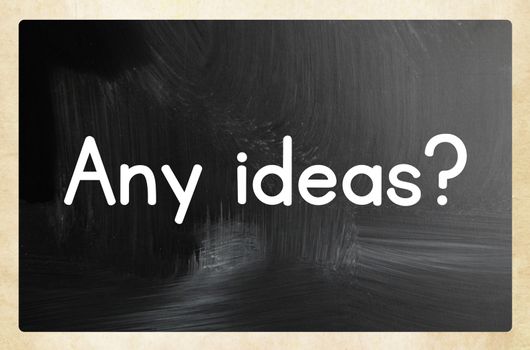 any ideas concept