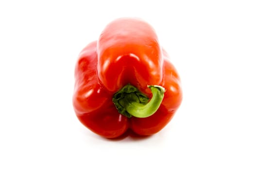 Fresh Red Capsicum on white background