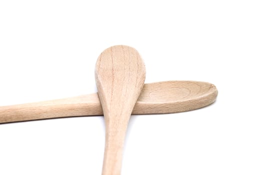 Wooden Cooking Spoon on white background