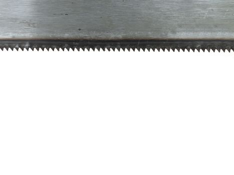 A saw isolated against a white background