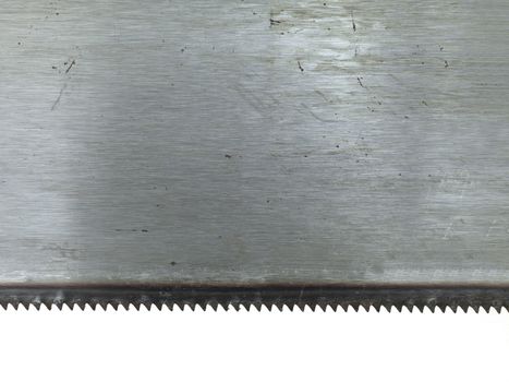 A saw isolated against a white background