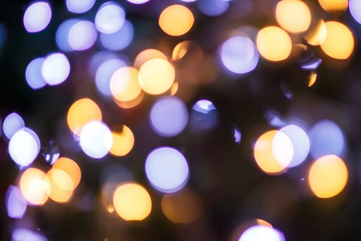 White bokeh. Abstract Christmas background