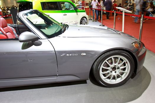 BANGKOK - JUNE 23 : HONDA S2000 show at The second Bangkok International Auto Salon 2013, the largest and most magnificent Modified Car and automobile accessories show in Bangkok, Thailand.
