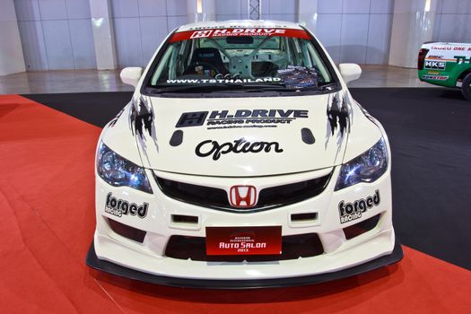 BANGKOK - JUNE 23 : Honda Civic show at The second Bangkok International Auto Salon 2013, the largest and most magnificent Modified Car and automobile accessories show in Bangkok, Thailand.