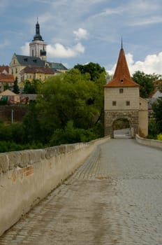 Church on the hill / street to tower 