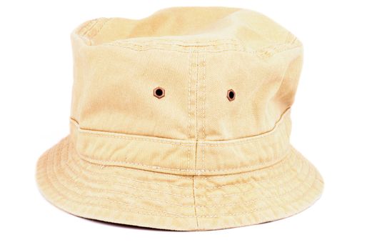Beige Comfortable Men Panama Hat isolated on white background