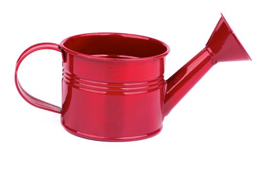 Shiny Purple Watering Can isolated on white background
