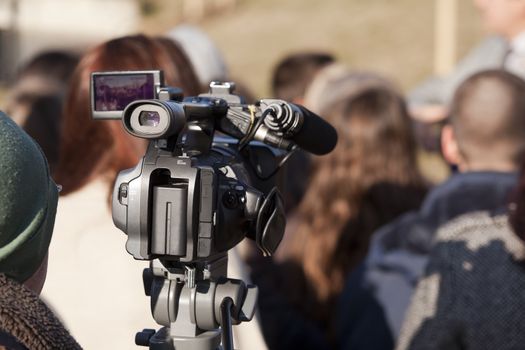 Covering an event with a video camera