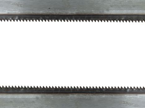 A saw isolated against a white background