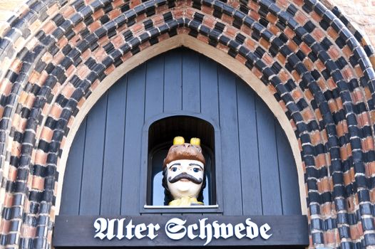 Buildings in Wismar in Germany