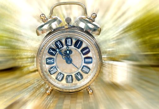 Close up on vintage clock