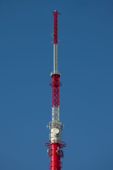 Top of a signal transmitter tower