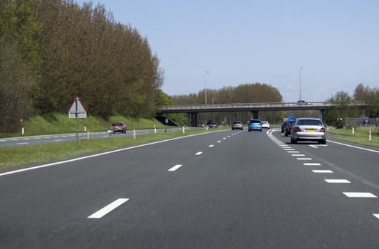 cars driving on the highway in holland
