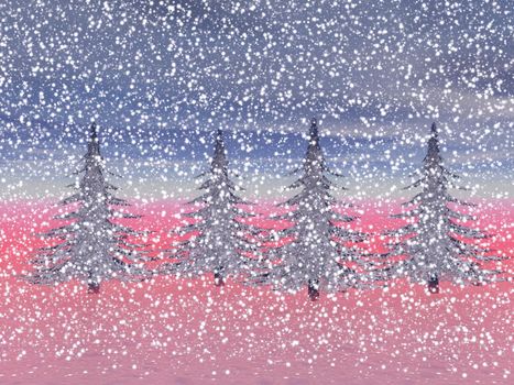 christmas and firetrees