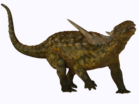 Sauropelta was a herbivore dinosaur that lived in river floodplains of North America in the Cretaceous Period.