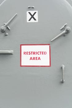 restricated area on a vessel