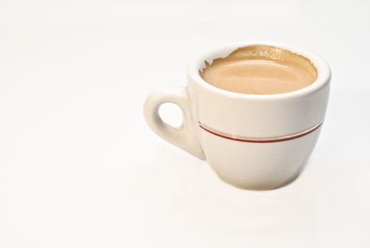 italian coffee cup isolate on white background