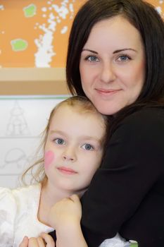 Portrait of the happiest mother and daughter