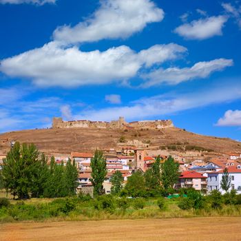 Cedrillas village Teruel skyline famous for the cattle fair in October at Spain