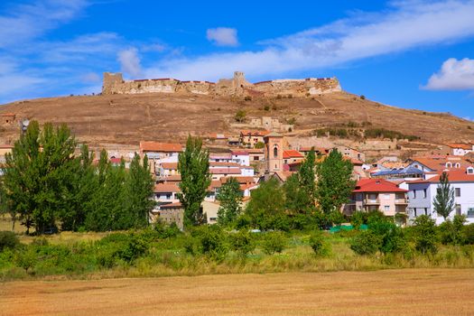 Cedrillas village Teruel skyline famous for the cattle fair in October at Spain