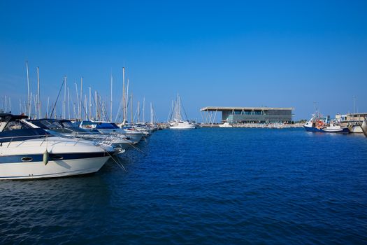 Denia marina boats in alicante Valencia Province of Spain