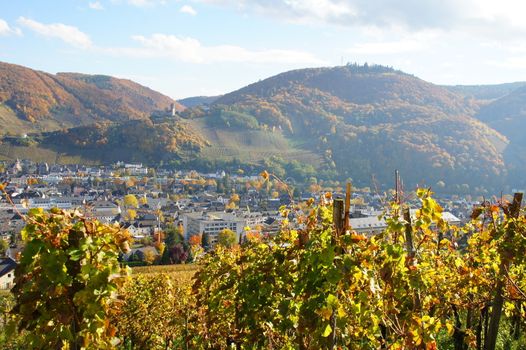 Bernkastel-Kues an der Mosel im Herbst
