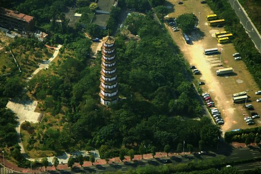 Flower Pagoda of temple of Six Banyan Trees