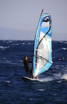 Windsurfer in Dahab, Egypt