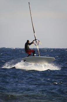 Windsurfer in Dahab, Egypt