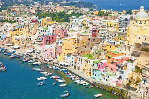 Marina Corricella, Procida Island, Bay of Naples, Campania, Italy