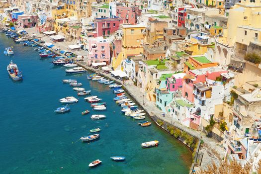 Marina Corricella, Procida Island, Bay of Naples, Campania, Italy