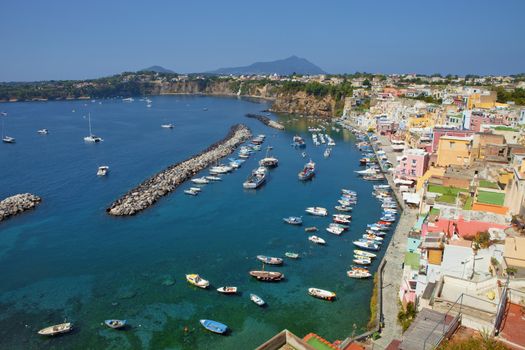 Marina Corricella, Procida Island, Bay of Naples, Campania, Italy