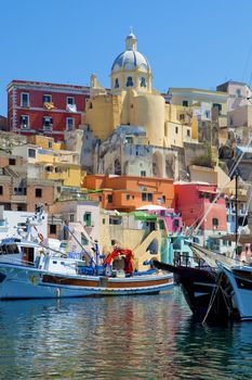 Marina Corricella, Procida Island, Bay of Naples, Campania, Italy