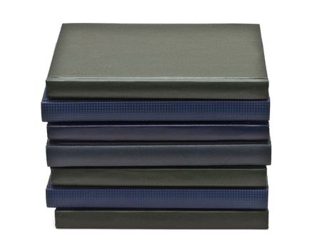Stack of books, isolated on white background