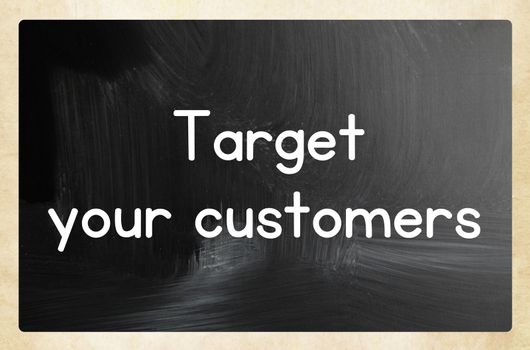 target your customers concept