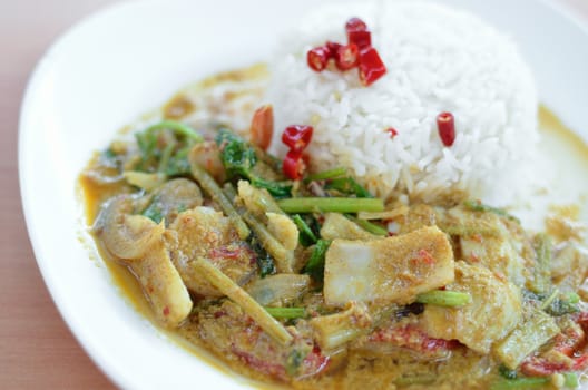 Rice and curry, Thai cuisine