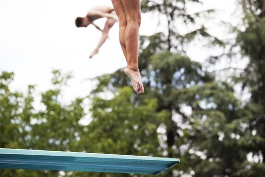 Springboard jump