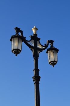 Victorian ornate street light in Worthing,Sussex.