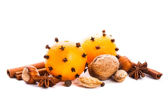 Aroma of Christmas - tangerins, nuts and spices