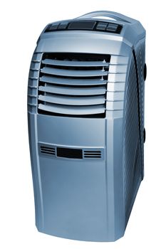 The modern mobile air-conditioner on a white background