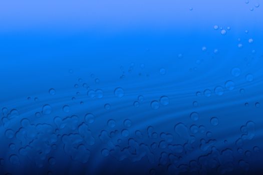 abstract wavy and drop blue background