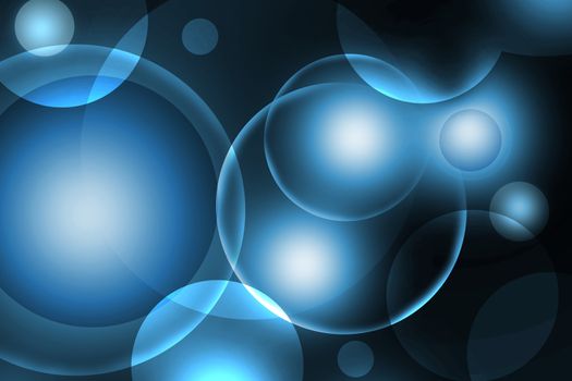 abstract line and circle blue background